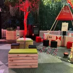 HSBC event decoration and furniture