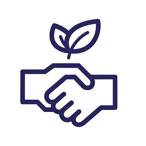 green handshake icon