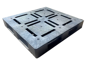 1100 x 1100 mm stackable recycled plastic pallet