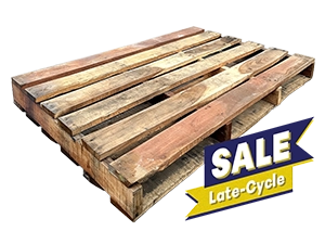 recycled pallets 4 x 7 ft 2-way 4 runners