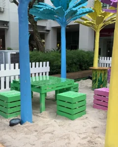 Furniture and decorations for Bugis+ event